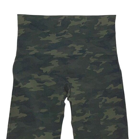 Spanx Womens Camo Look At Me Seamless Leggings Green Size Large - Picture 2 of 8